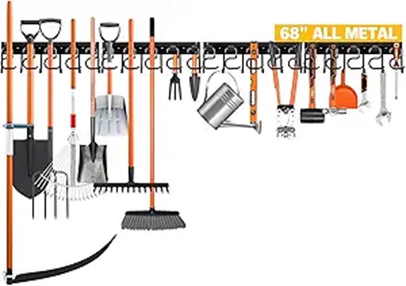 adjustable garden tool organizer