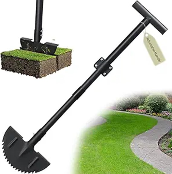 adjustable half moon edger