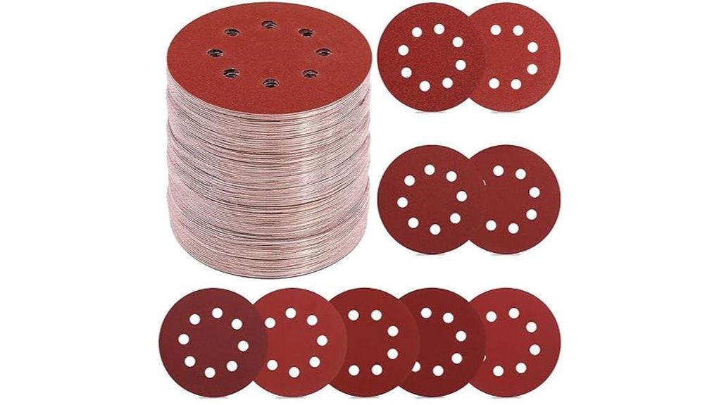 assorted grit sanding discs