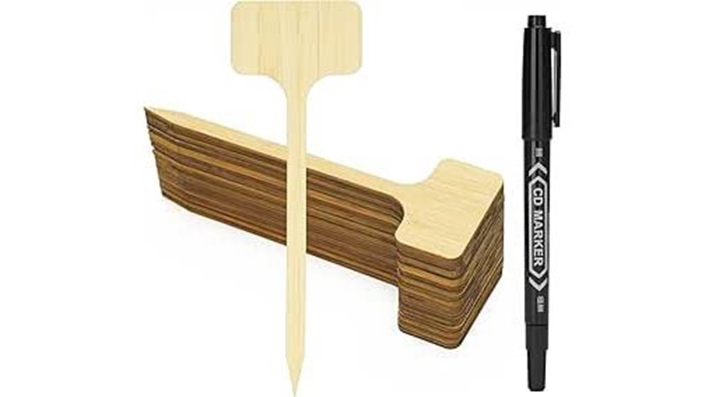 bamboo plant labels set