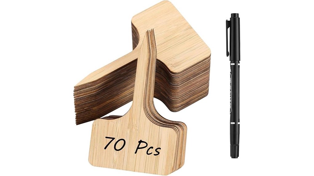 bamboo plant labels set