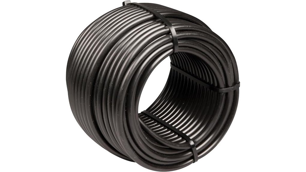 black drip irrigation tubing
