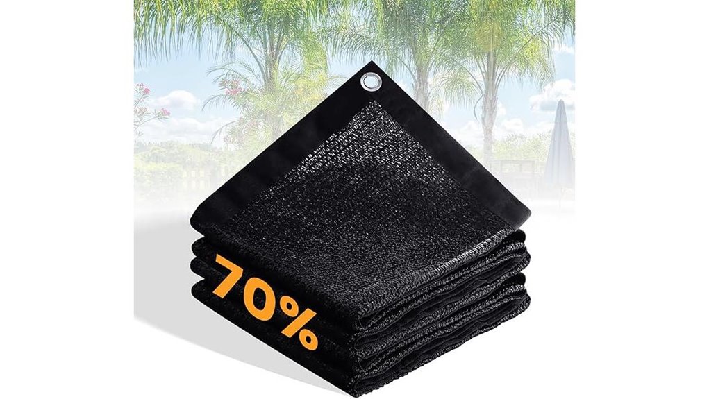 black garden shade cloth