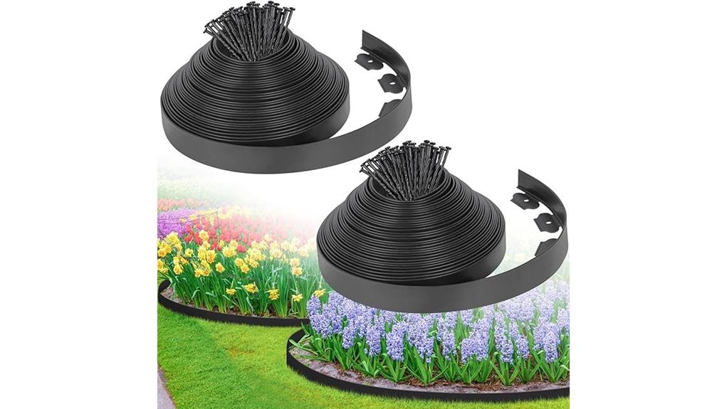 black landscape edging border