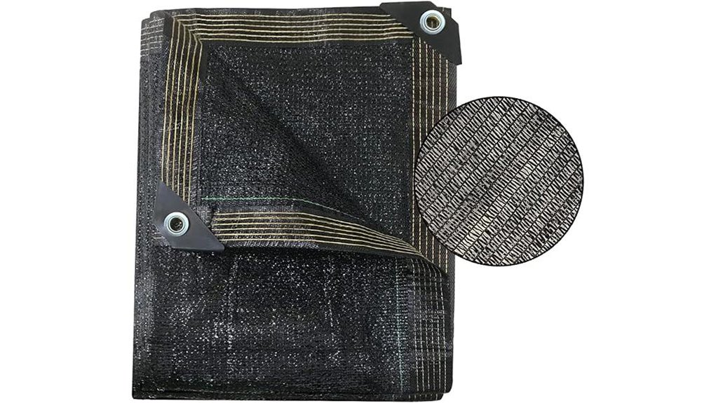 black shade garden tarp