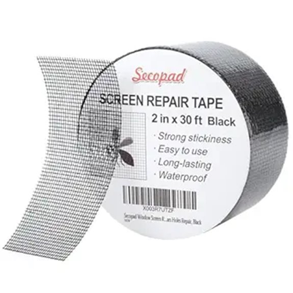 black window screen tape