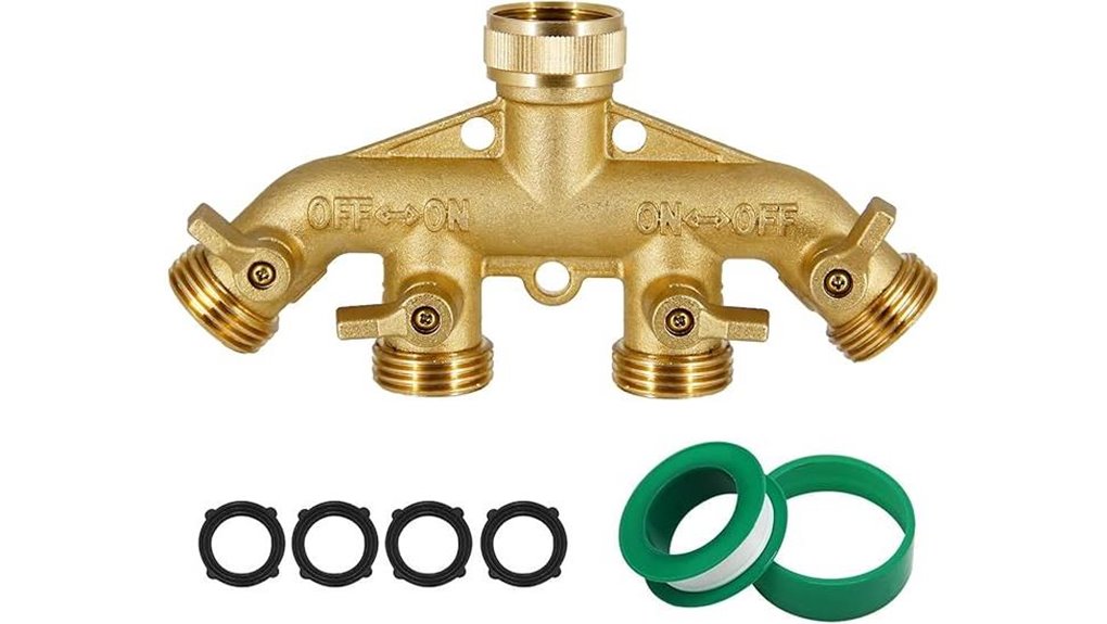 brass hose splitter connector