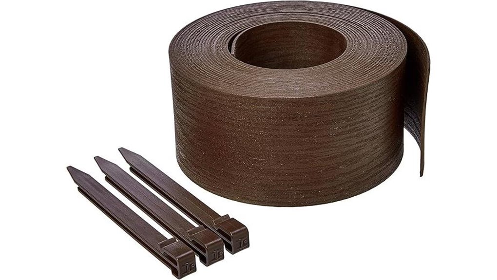 brown garden edging coil