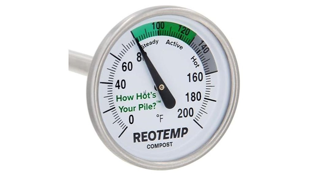 compost thermometer with guide