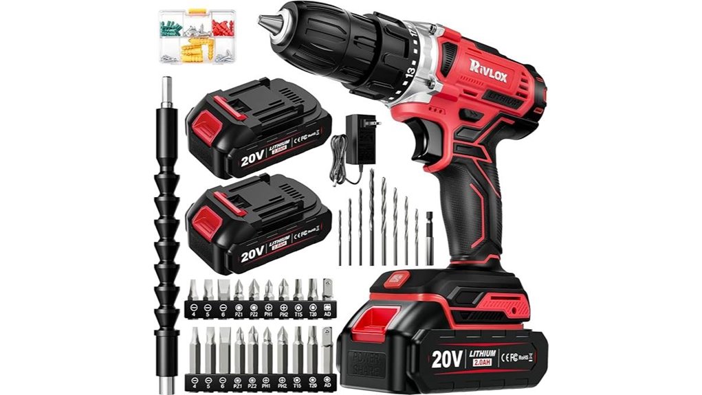 cordless drill and battery