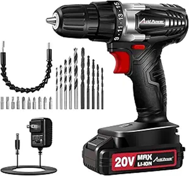 cordless drill with accessories