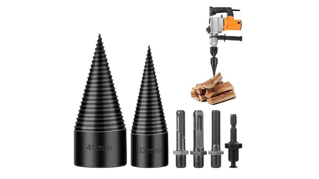 drill bits for firewood splitting