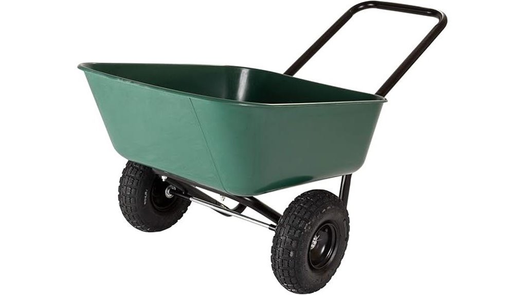 dual wheel garden cart