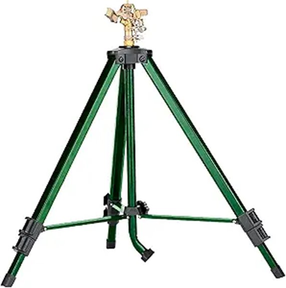 durable adjustable tripod sprinkler