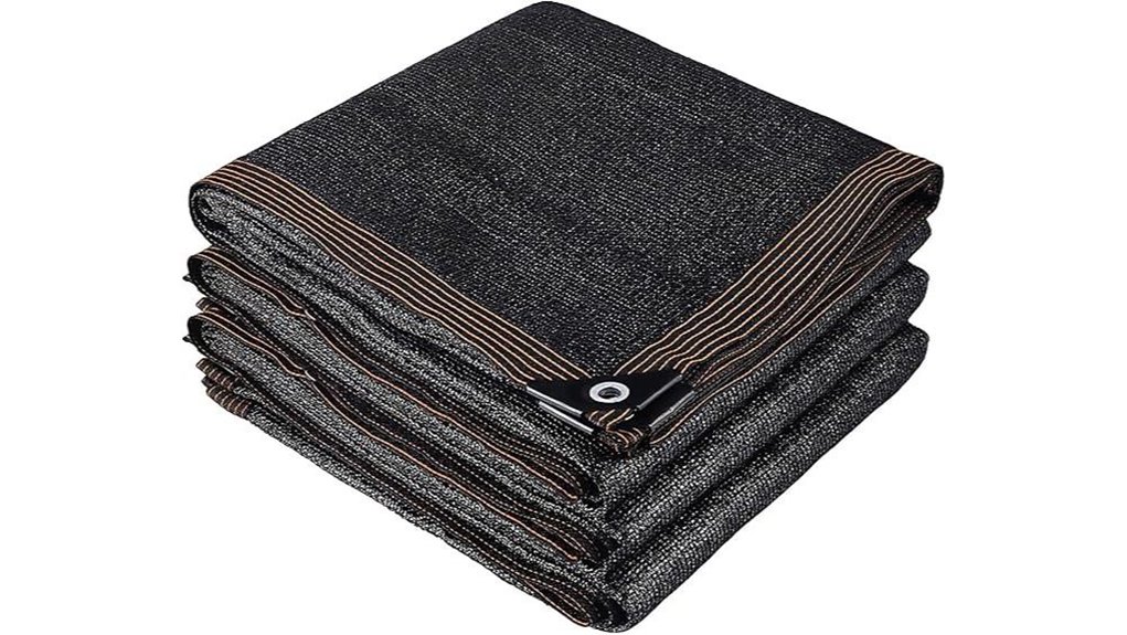 durable black shade tarp