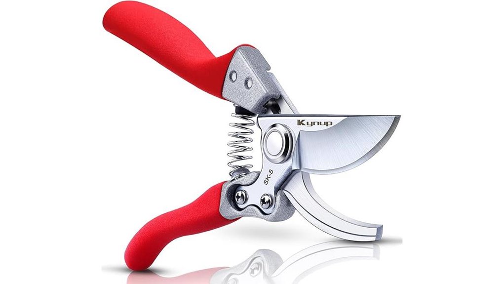 durable red pruning shears