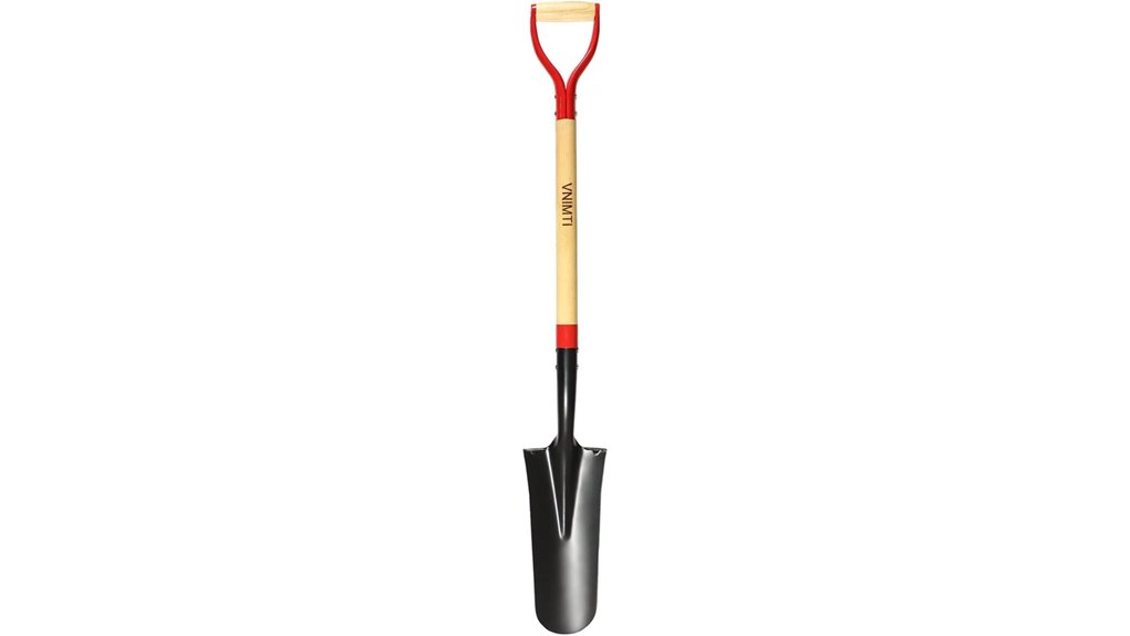 durable steel digging shovel