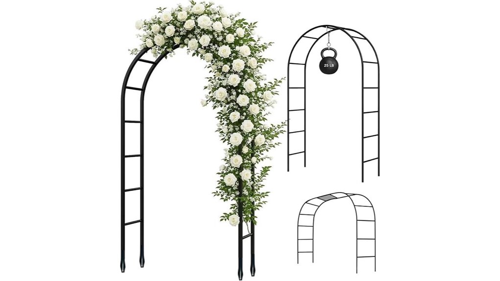 durable steel garden arch