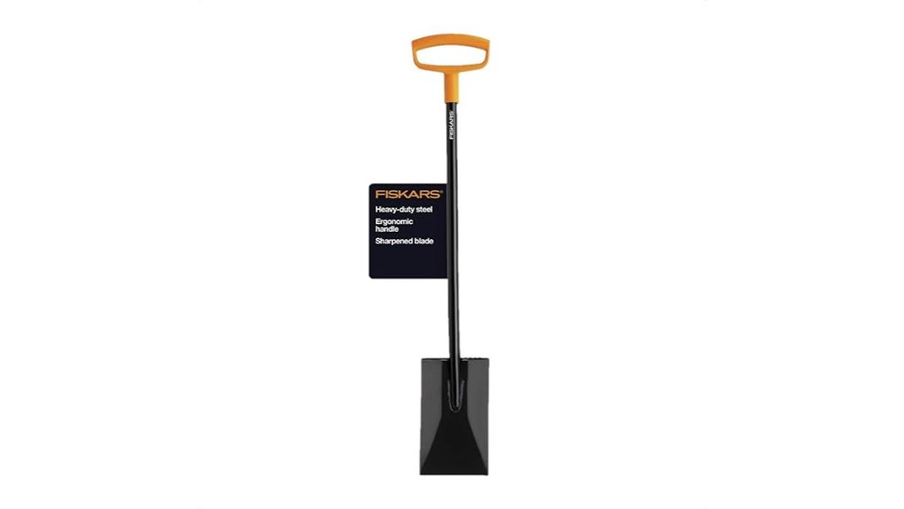 durable steel spade shovel