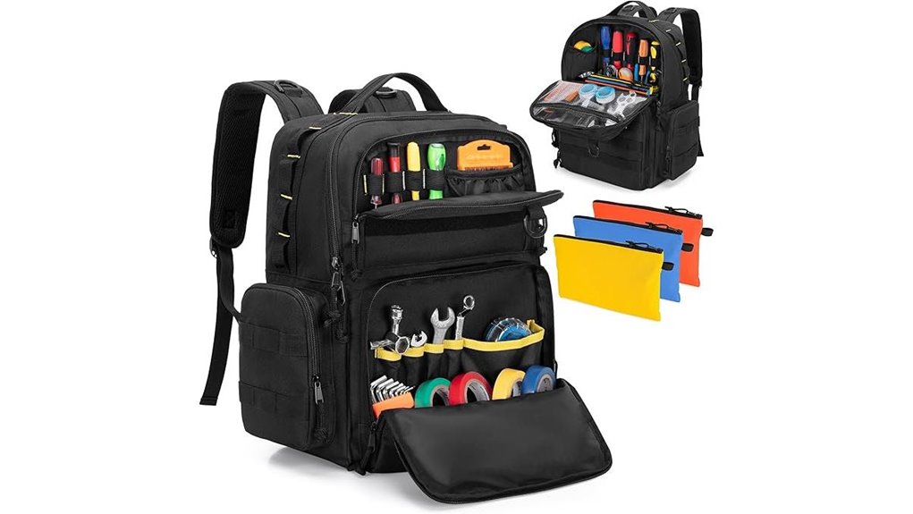 durable tool carrying backpack