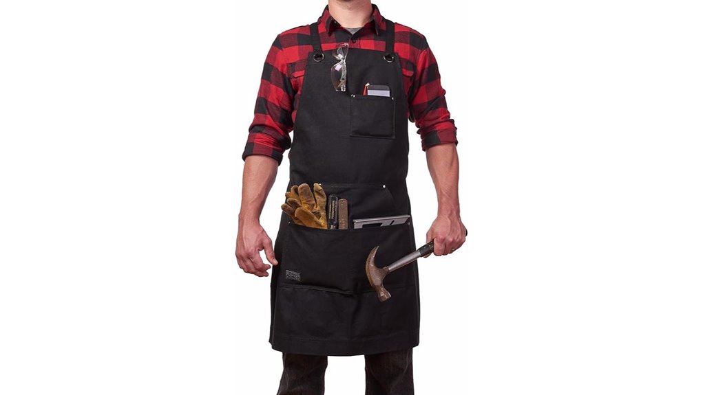 durable waxed canvas apron