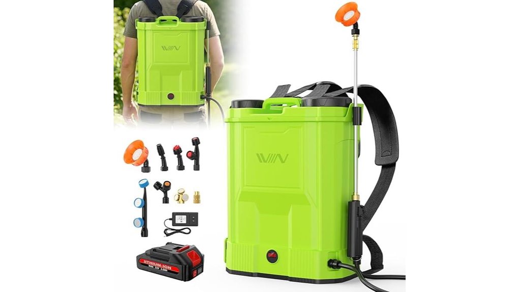 electric backpack sprayer adjustable pressure