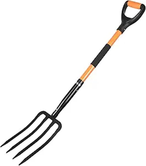ergonomic garden fork tool