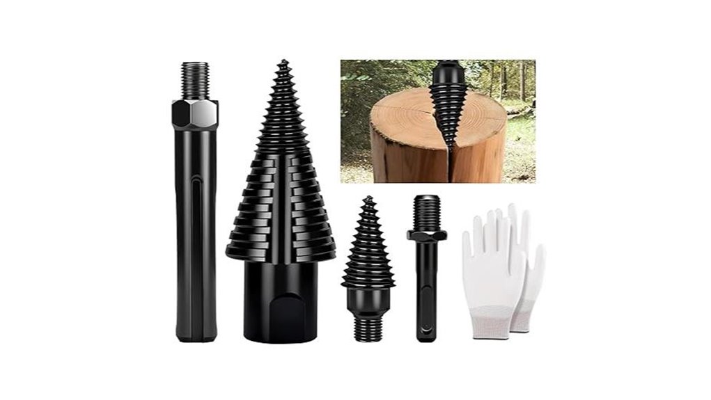 firewood splitter drill bits