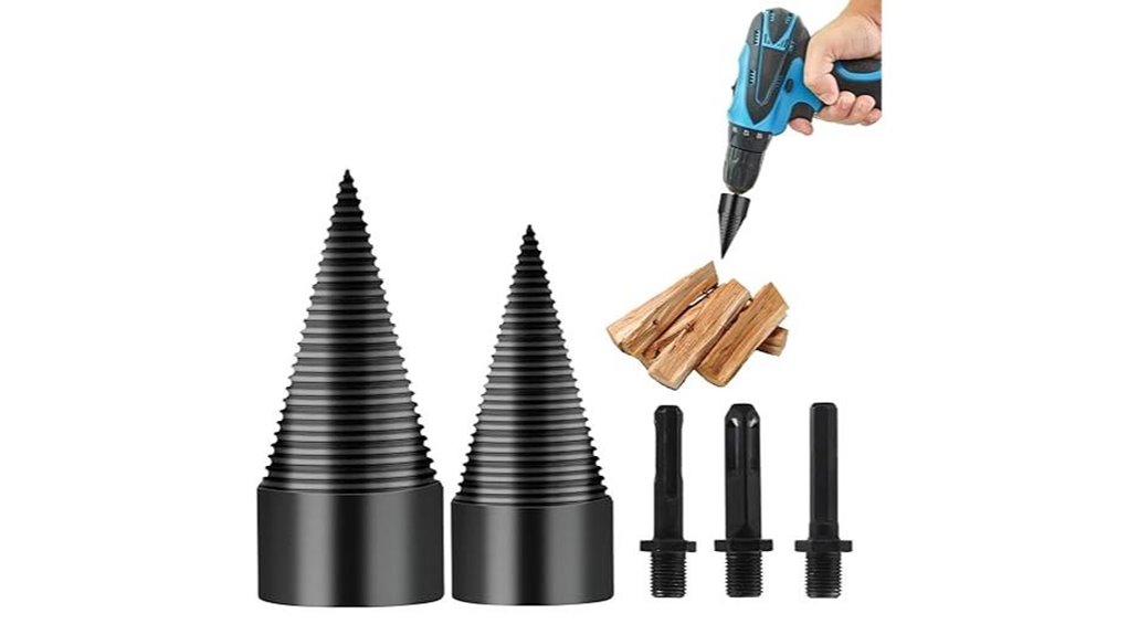 firewood splitter drill bits