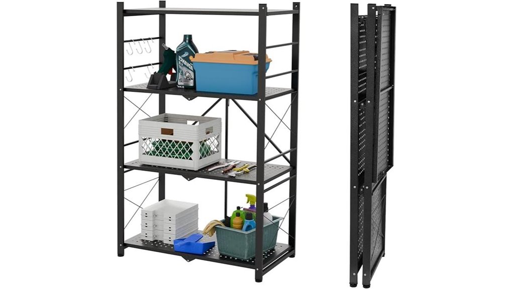 foldable greenhouse shelving unit