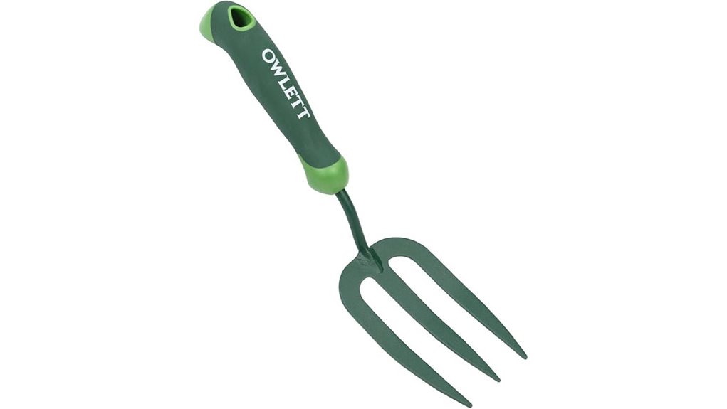 garden fork with grip