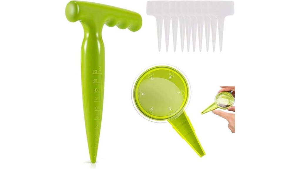 garden marker and tools