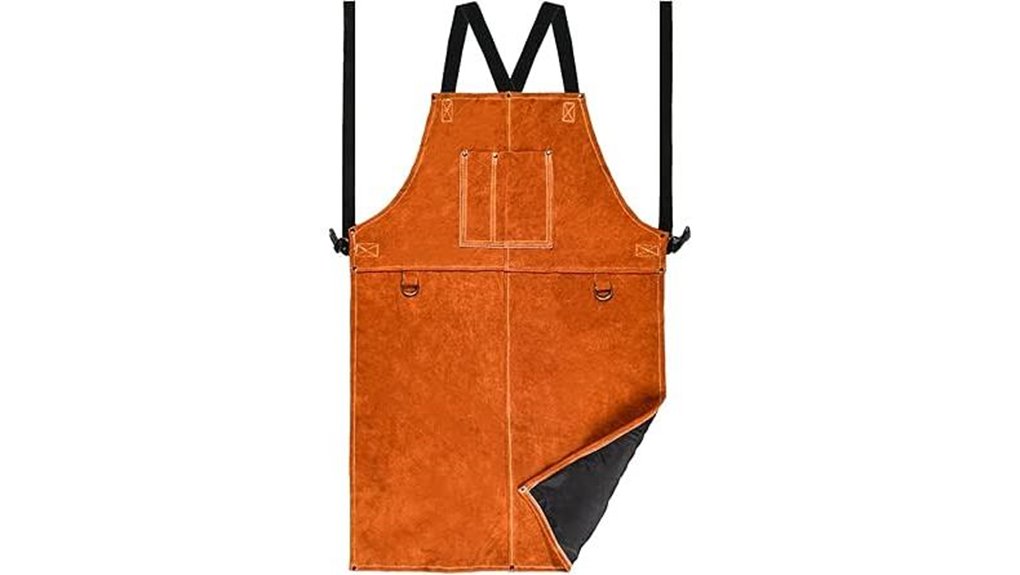 heat resistant leather apron
