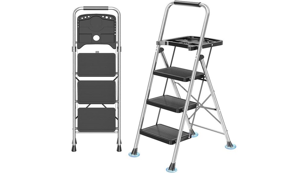 heavy duty folding ladder