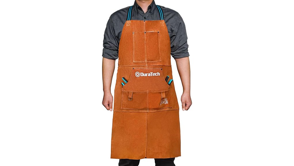heavy duty leather apron