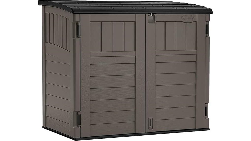 horizontal resin storage shed