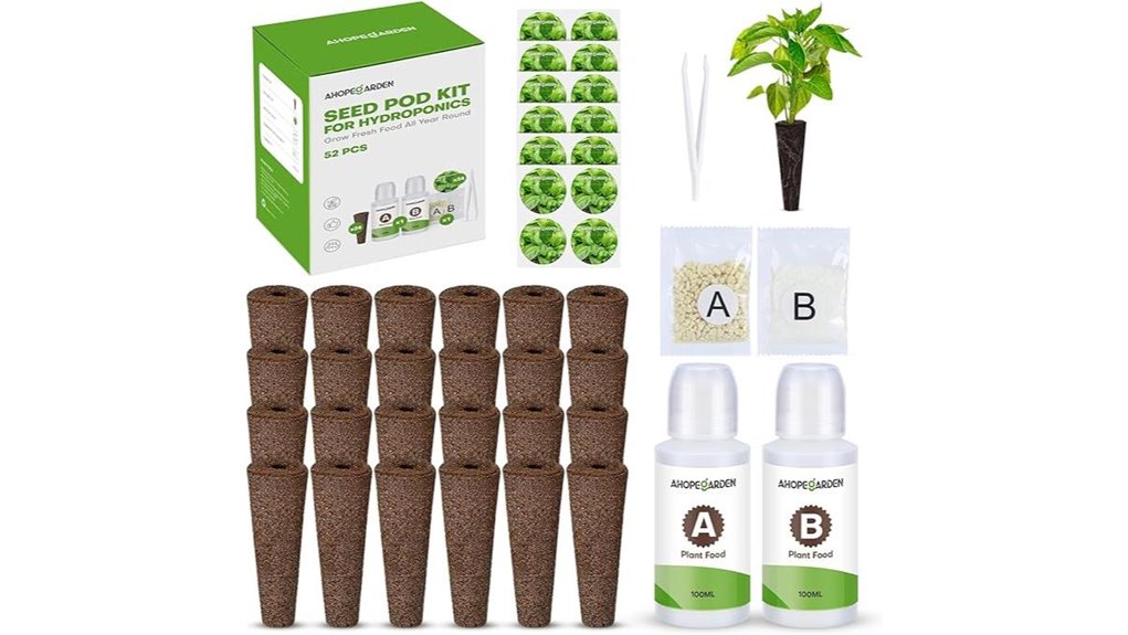 hydroponics pods growing kit