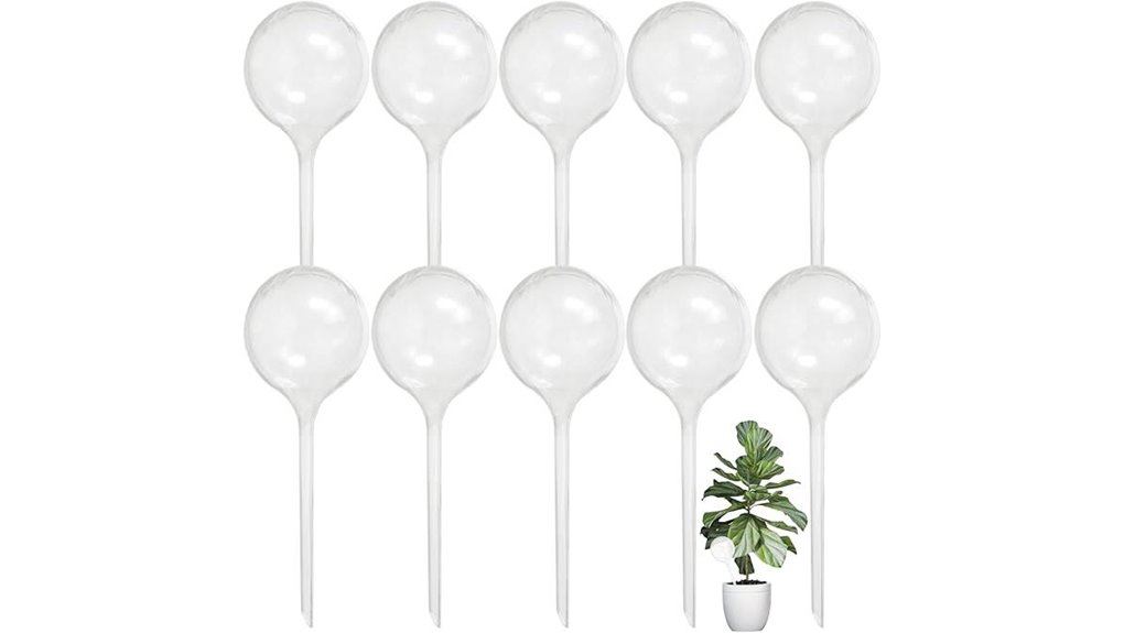large plastic watering globes