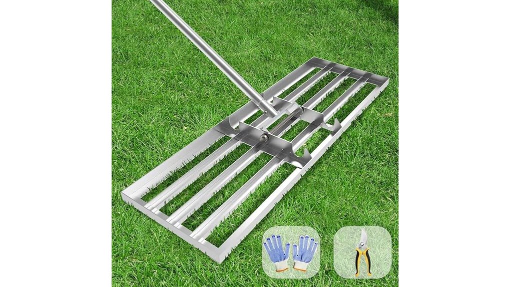 lawn leveling rake tool