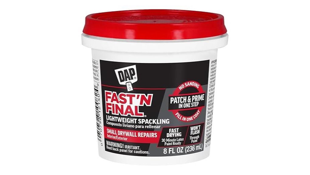 lightweight spackling compound white