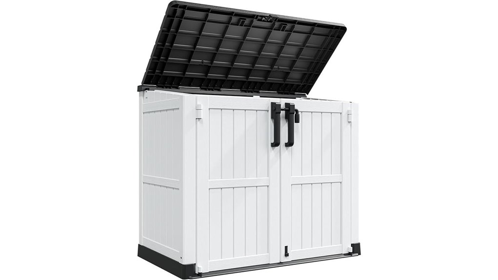 lockable outdoor storage cabinet
