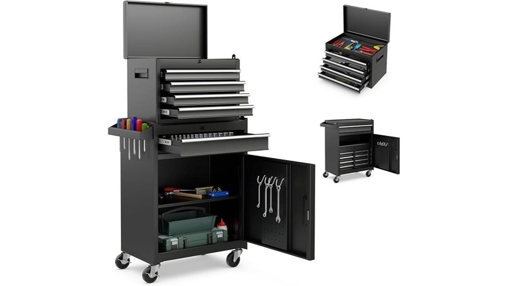 lockable wheeled tool chest