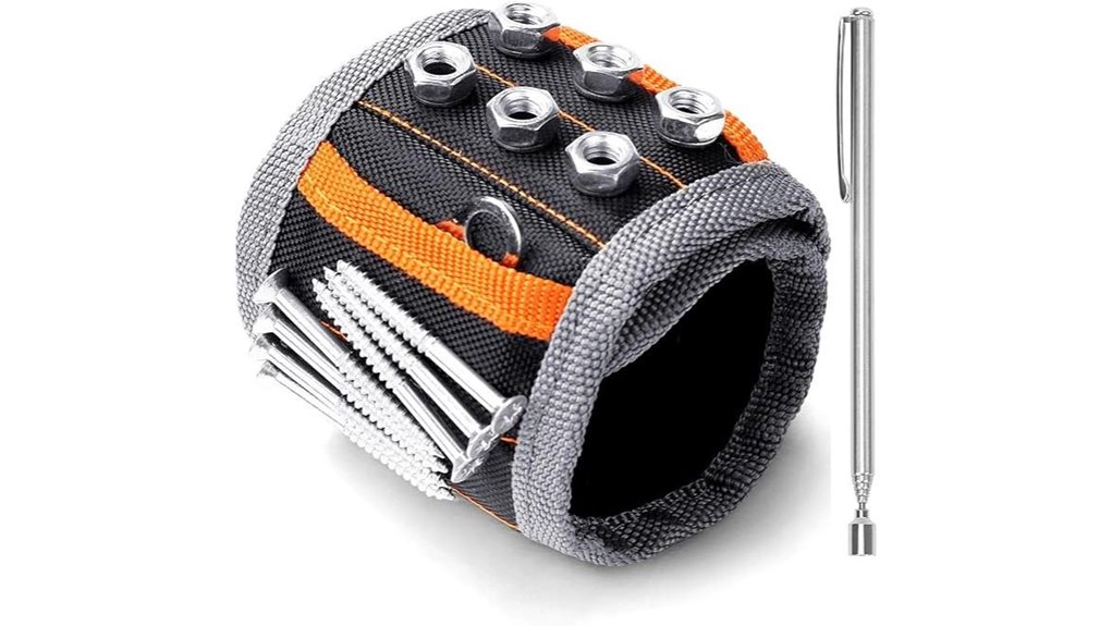 magnetic wristband for tools