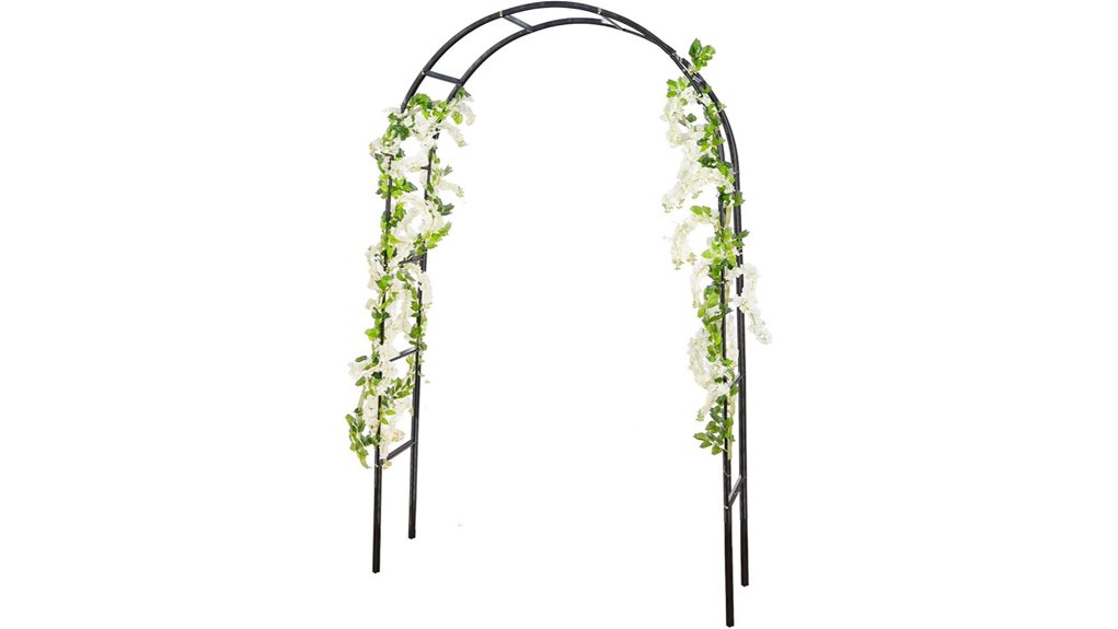 metal garden arch trellis