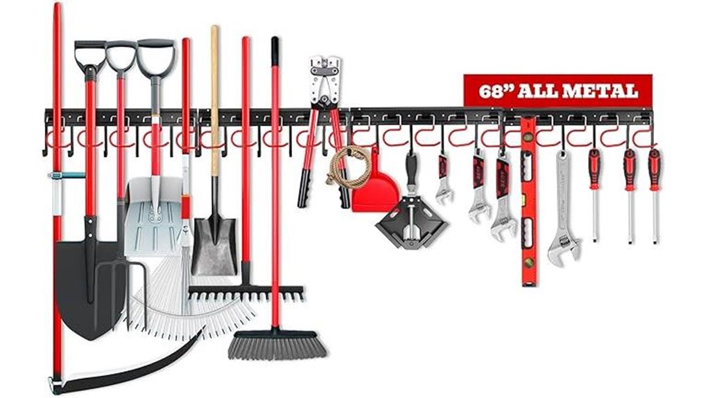 metal garden tool hooks