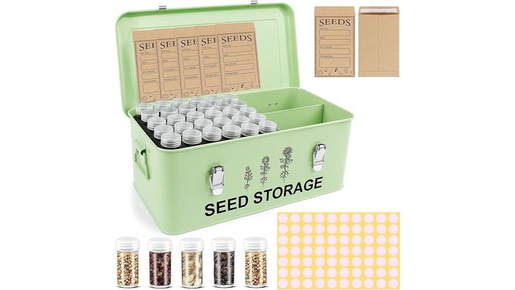 metal seed storage organizer