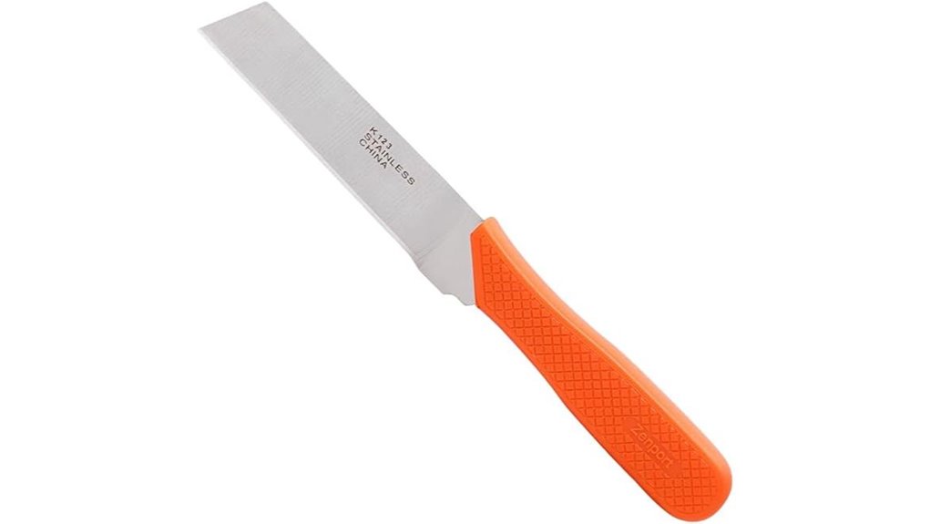 orange food processing knife