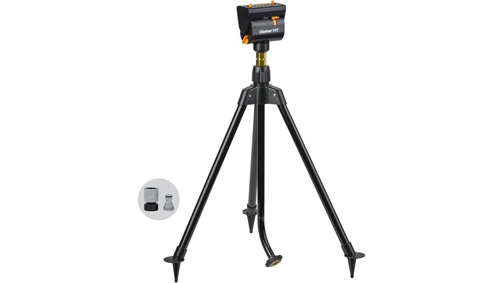 oscillating sprinkler on tripod
