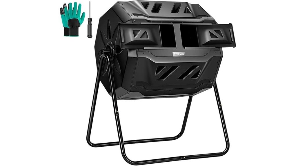 outdoor composting bin system