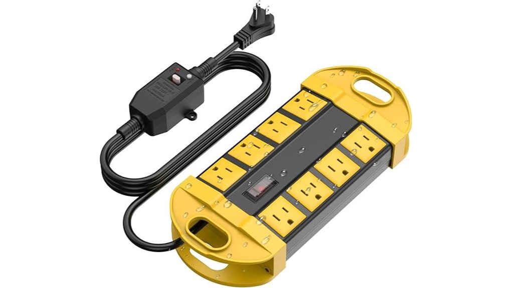 outdoor power strip yellow